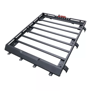 Galerie de toit en aluminium pour <span class=keywords><strong>Suzuki</strong></span> Jimny 2018-2023 w/ light Offroad Suv <span class=keywords><strong>Van</strong></span> Customized Universal Hard Top Roof Bagages Brackets Cage - Product Image 1