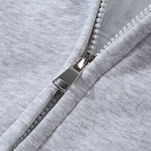 Sweat à capuche d'hiver unisexe à double fermeture éclair, col montant, style streetwear, avec doublure polaire en option (350 GSM ou 450 GSM), personnalisable OEM - Product Image 5