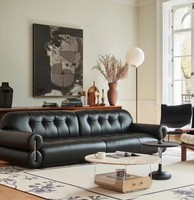 Canapé d'angle modulaire en cuir écologique moderne, best-seller, avec rembourrage en mousse, pour salon