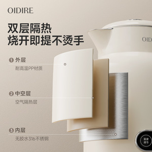 Oidire Smart Thermostatic Electric <b>Kettle</b> 316 Stainless Steel Automatic <b>Temperature</b> <b>Control</b> Baby Formula Water - Product Image 4