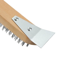 Brosse à gratter en acier inoxydable à 4 rangées de haute qualité pour nettoyer la rouille