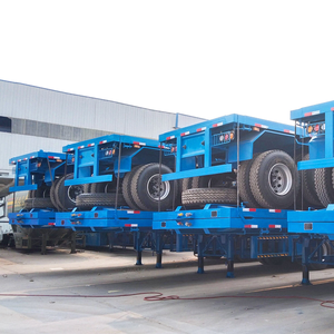 Semi-remorque plateau robuste de 12,5 m pour le transport de conteneurs – Neuve, capacité de charge de 1001-2000 kg, origine Shandong - Product Image 6