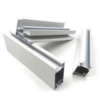 Profils en aluminium extrudé anodisé sur mesure pour cadre de porte coulissante de placard fin, matériau de construction