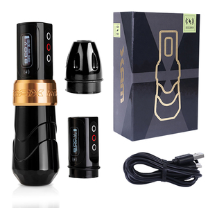 Máquina de Tatuaje Inalámbrica Profesional con Carrera Ajustable, Pluma Rotatoria Digital a Batería para Delineado y Sombreado, SMP, Artista, Precisa, PMU - Product Image 1