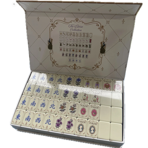 Nuevas fichas <span class=keywords><strong>de</strong></span> Mahjong <span class=keywords><strong>de</strong></span> lujo <span class=keywords><strong>de</strong></span> <span class=keywords><strong>la</strong></span> serie Joy <span class=keywords><strong>de</strong></span> Woodlands Society, con diseño <span class=keywords><strong>de</strong></span> caparazón <span class=keywords><strong>de</strong></span> tortuga, <span class=keywords><strong>de</strong></span> acrílico americano <span class=keywords><strong>de</strong></span> una sola capa, 160 fichas. - Product Image 4