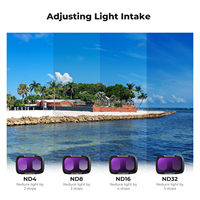 Juego de Filtros de Densidad Neutra ND4 ND8 ND16 ND32 Resistentes al Agua y a los Arañazos de K&F Concept para DJI OSMO Pocket 4 Pro