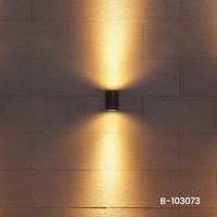 Lámpara cuadrada exterior LED IP65 resistente al agua de 6W, lámpara de pared de aluminio fundido a presión para hoteles y uso doméstico al aire libre