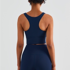 Xsunwing haut prend en charge les femmes Gym entraînement vêtements de <span class=keywords><strong>sport</strong></span> hauts col rond Yoga débardeur Sexy gilet intégré soutien-gorge course soutiens-gorge WAD1490 - Product Image 5