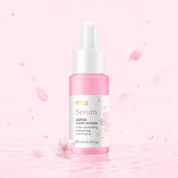 Sérum hydratant à la vitamine C de fleur de cerisier du Japon léger Anti-âge pour le visage pour l'essence éclaircissant les taches liquide de traitement du visage
