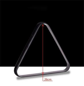 Support de billard triangulaire en plastique pour jeu de billard Table de billard Cadre de billard avec accessoires <span class=keywords><strong>Triangle</strong></span> en plastique <span class=keywords><strong>noir</strong></span> pour piscine - Product Image 2