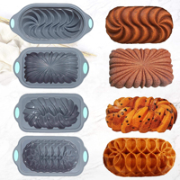 Moules à muffins en silicone sans BPA, moule à gâteau rectangulaire en silicone, moules en silicone pour gâteau, grand moule à gâteau en silicone