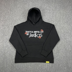 Sudadera con Capucha de Algodón Puro, Estilo Americano, con Estampado de Letras, a la Moda, Holgada, Informal, para Hombre y Mujer - Product Image 2