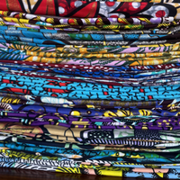 Kain Batik Ankara Afrika Mewah 6 Yard, Bahan Organik, Berkualitas Tinggi, Super Glitter, dengan Pola Bunga