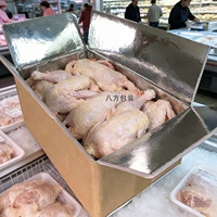 Boîte de conservation thermique pliable personnalisable en gros, en matériaux recyclés, carton isotherme aseptique pour l'exportation et l'emballage de la chaîne du froid
