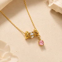 Collier pendentif étoile zircon multicouche délicat SUMMLY, chaîne à maillons en acier inoxydable plaqué or 18 carats, bijoux tendance pour femme