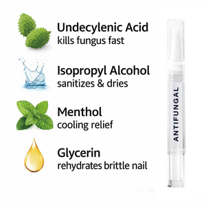 Stylo <span class=keywords><strong>antifongique</strong></span> à l'acide undécylénique à 25 %, 3 ml, soin des ongles pour les ongles craquelés et décolorés, à base de plantes, usage export - Product Image 4