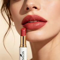 Rouge à lèvres mat velours SILOS 10g - Formule végétale tendance longue tenue et nourrissante fini naturel Marque privée