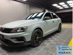 Emballage de voiture en PVC gris montagne super mat Installation facile avec protection en TPU anti-rayures Aucune bulle Position du corps - Product Image 3
