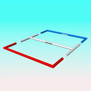 Terrain de football gonflable 3v3 en PVC hermétique et mobile, avec buts, personnalisable avec votre marque, pour l'entraînement et les jeux de rue - Product Image 3