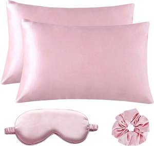 Ensemble de taies d'oreiller en soie 100% de luxe tissées, qualité 22 25, satin 6a pour hôtel, maison, sommeil et soin des cheveux et de la peau - Product Image 2