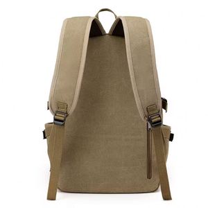 Sac à dos d'école pour étudiants, sac à dos de voyage rétro en toile, sac à dos pour ordinateur portable, fabriqué en usine BSCI, personnalisable - Product Image 3