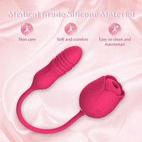 Rose weibliches Sexspielzeug Schub vibrieren Ei Dildo saugen Vibratoren Nippel Kitzler Stimulator Klitoris Sauger Vibrator für Frauen