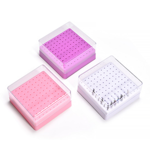 KADS 100 Hole Nail <b>Drill</b> <b>Bit</b> <b>Storage</b> Box Plastic Manicure <b>Drill</b> <b>Bits</b> Display Organizer Case Large Capacity Manicure Tool <b>Storage</b> - Product Image 1
