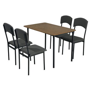 <span class=keywords><strong>YUKAI</strong></span> Design moderne et simple avec table à manger de haute qualité et 4 chaises noires pour YS-0531 de meubles de salon - Product Image 1