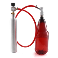 Mini-régulateur de gaz CO2 0-90 PSI Tr21-4 avec ensemble de tuyauterie et déconnexion rapide à boule pour distributeur de soda et fût Corny