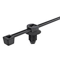 Soporte de Sujeción para Cables de Nylon 66 con Montaje de Tornillo CHCC, Clips de Montaje para Bridas de Cables UL94V-2 para Gestión de Cables Eléctricos Industriales
