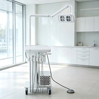 Mobiles Zahnbehandlungsgerät für Haustiere mit Eingebautem Kompressor, LED-Licht und Ultraschall-Scaler für Veterinärmedizin, Hunde und Katzen