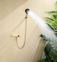 Mitigeur de douche mural Maestro Spectrum en laiton massif, design moderne, avec douchette à jet, pour projets hôteliers de luxe