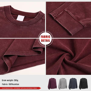 Heavyweight 100%cotton Batik <b>Patchwork</b> Long Sleeve Vintage T-<b>shirt</b> 285grams O-neck Oversized Men's t <b>Shirt</b> for Autumn - Product Image 6