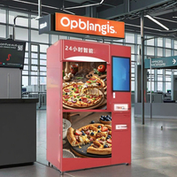 YHY-S2216 Mini Distributeur Automatique de Pizzas avec Four à Micro-ondes, Stockage Réfrigéré et Écran de Commande Personnalisé