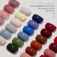 CHAORY Marque privée Vernis à ongles en gel non toxique OEM Bouteilles et boîte Fournitures pour ongles 104 couleurs avec affichage en couleur