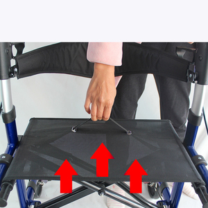 Silla de Ruedas Ligera y Plegable para <span class=keywords><strong>Personas</strong></span> <span class=keywords><strong>Mayores</strong></span>, Silla de Transporte para Pasajeros y Cuidadores - Product Image 5