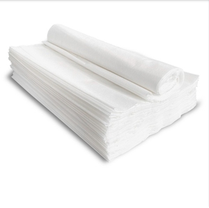 Nhà Sản Xuất Cung Cấp Tre Gỗ Purlp Bông/Polyester Dùng Một Lần Spunlace Không Dệt Trắng Khăn Ăn Vải - Product Image 1