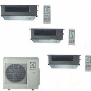CLIMATIZZATORE CONDIZIONATORE ELECTROLUX CANALIZZABILE ESSAI 9 + 9 + 12 ONDULEUR EXU27JEWI DA 9000 + 9000 + 12000 BTU - Product Image 1