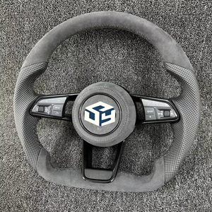 Para <span class=keywords><strong>Audi</strong></span> A3 S3 <span class=keywords><strong>RS3</strong></span> A4 S4 RS4 A5 S5 RS5 B9 B9.5 Volante de coche de fibra de carbono verdadero Interior automotriz - Product Image 1