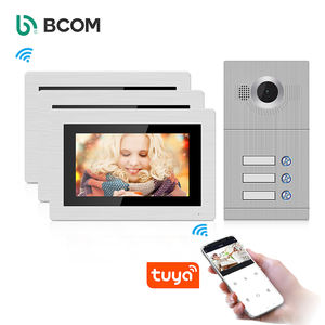 Pantalla táctil de 7 pulgadas Sistema de intercomunicación <span class=keywords><strong>Portier</strong></span> para exteriores Visión nocturna Comunicación dual IP Video Doorphone Android IOS APP Memoria - Product Image 1