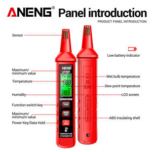 Medidor de Temperatura e Umidade Inteligente ANENG GN403, Medidor Digital de Ponto de Orvalho de Alta Precisão, Garantia de 1 Ano, Higrômetro - Product Image 4