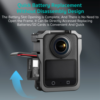 COTECi Cage de protection antichoc en aluminium pour caméra d'action, compatible DJI OSMO 360, pour prise de vue extérieure