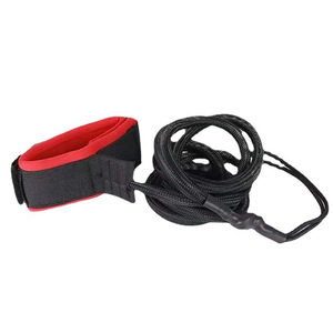 Laisse de planche de surf en nylon élastique, corde de sécurité pour utilisation en mer, unisexe, 12 ans et plus, design minimaliste, couleur unie - Product Image 5