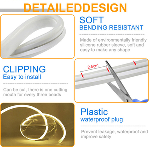 Bande lumineuse LED néon flexible Tcwin 12V, couleur RVB personnalisée, néon flexible en silicone pour logo <span class=keywords><strong>extérieur</strong></span> - Product Image 5