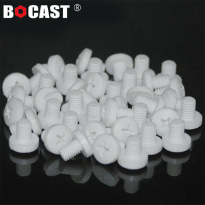 Vis à tête cylindrique en plastique blanc Bocast M2 M12, boulons isolants métriques en PP pour l'électronique et les machines - Product Image 1
