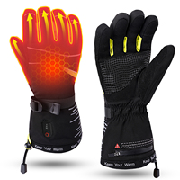 Gants chauffants à piles Dr.Warm pour l'hiver, gants chauffants pour moto avec logo personnalisé, gants chauffants à cinq doigts