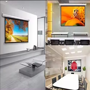 Factory Price Smart 100 Inch Enhanced Contrast Short Throw <strong>Screen</strong> <strong>Projector</strong> 4k Motorized <strong>Projector</strong> <strong>Screen</strong> - Product Image 4