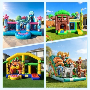 Grande structure gonflable <span class=keywords><strong>de</strong></span> type château gonflable, personnalisée avec un thème <span class=keywords><strong>de</strong></span> princesse, en PVC <span class=keywords><strong>de</strong></span> haute qualité, avec toboggan - Product Image 5