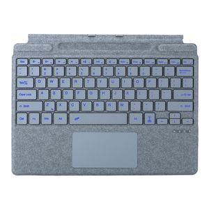 Clavier mécanique sans fil BT avec pavé tactile anti-paume, taille standard, housse en microfibre, protection anti-rayures pour Surface Pro - Product Image 1