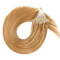 Extensiones de Cabello Humano Remy con Micro Anillos y Micro Lazos, Ondulado Natural Chino
